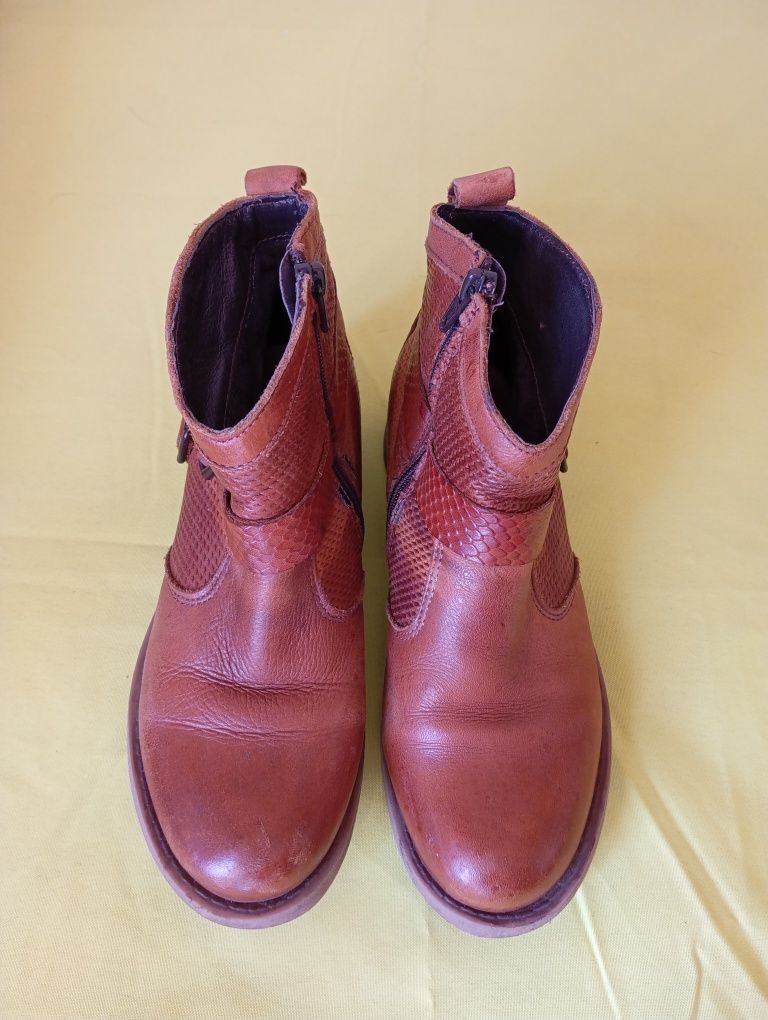 Botas curtas 36 em pele Seaside