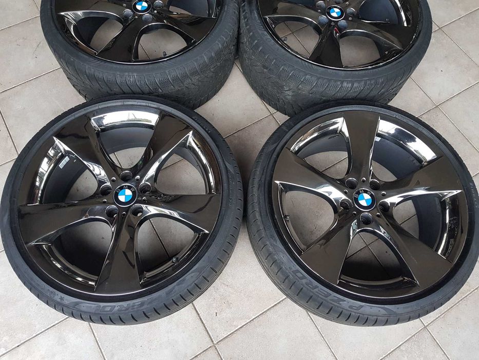 Koła Felgi BMW 5 GT f07 7 F01 8,5x21 10x21 5x120 ciemny CHROM opony