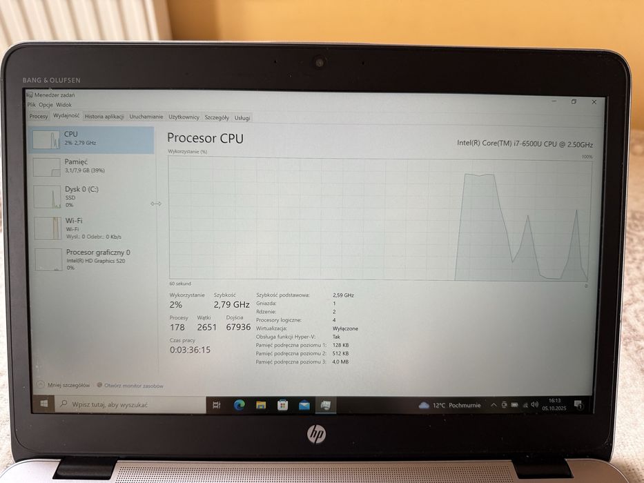 Laptop HP EliteBook 840 G3 i7-6500U/8GB/256GB SSD