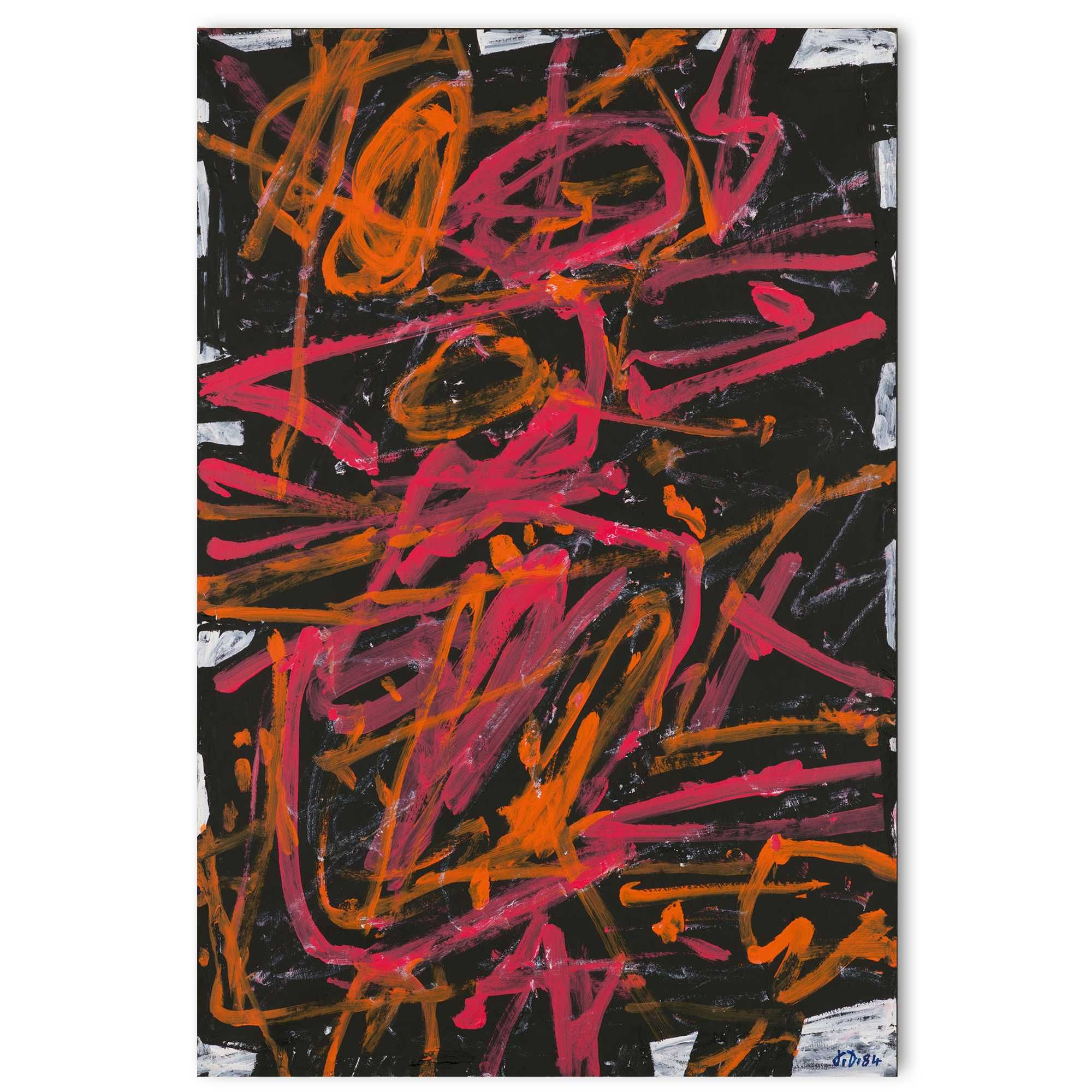 Jean Dubuffet, abstrakcja plakat 61x91 cm