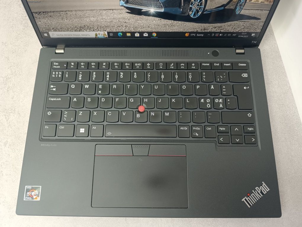 Ноутбук Lenovo ThinkPad T14 G4/Ryzen 5 7540U/16GB/256/14"/6 ядер/IPS