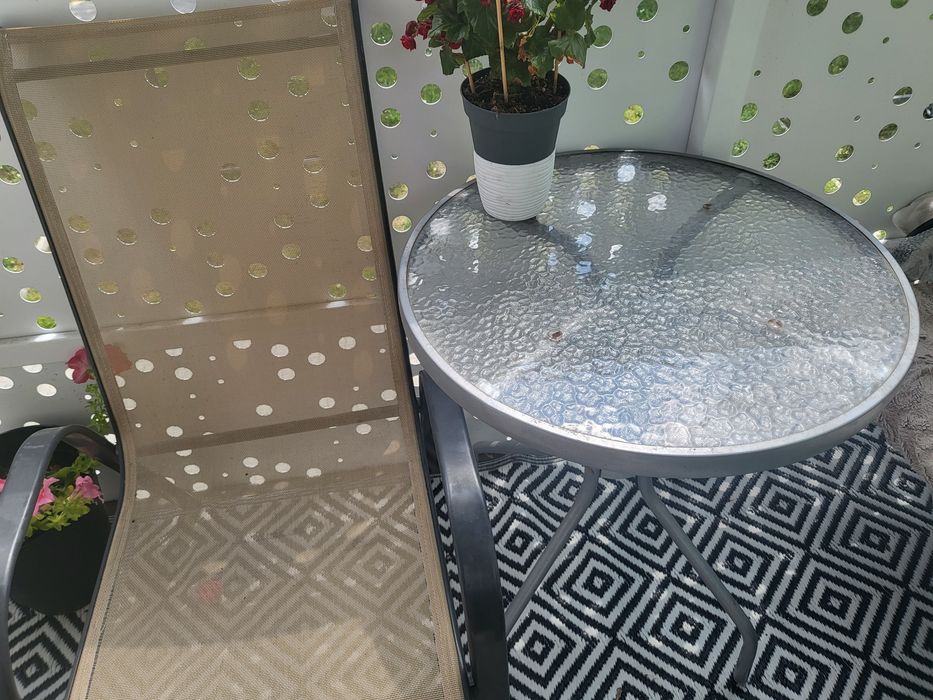 Stolik krzesło zestaw na balkon meble ogrodowedo ogrodu meble