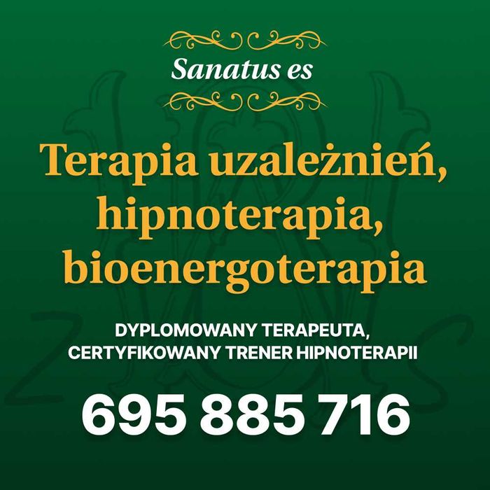 Terapia uzaleznień,  hipnoterapia, bioenergoterapia.