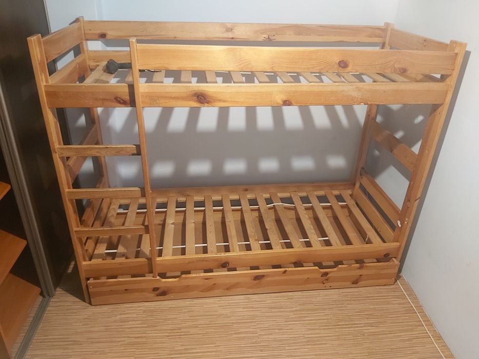 Sz-n dostawa gratis ŁÓŻKO piętrowe sosnowe 80x200 szuflada na pościel