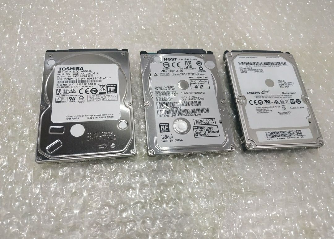 Disco Rígido 500GB SATA 2.5 HDD Como Novo