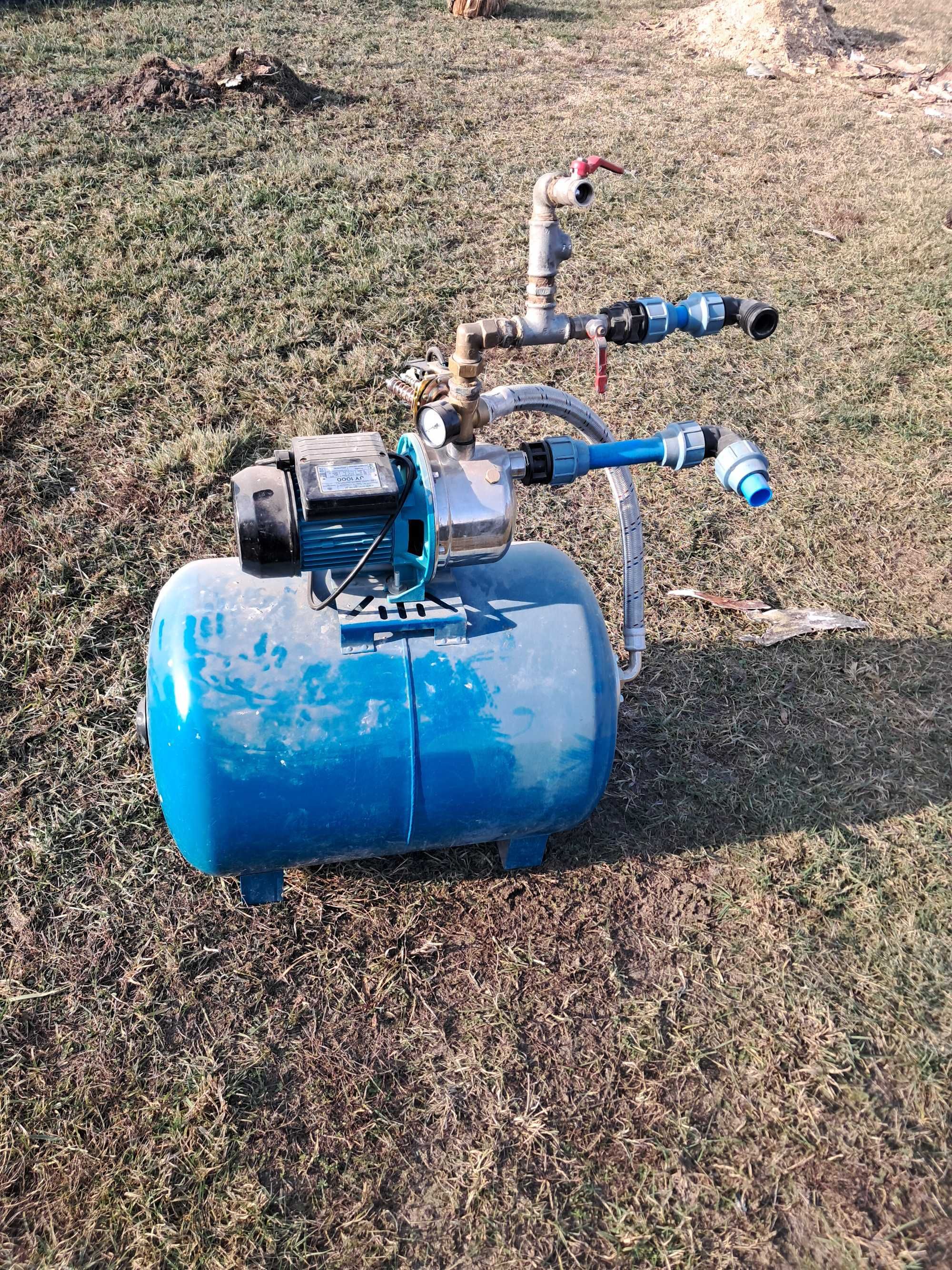 PompaJY-1000 i zbiornik przeponowyDG-100 oraz zbiornik hydroforowy 150