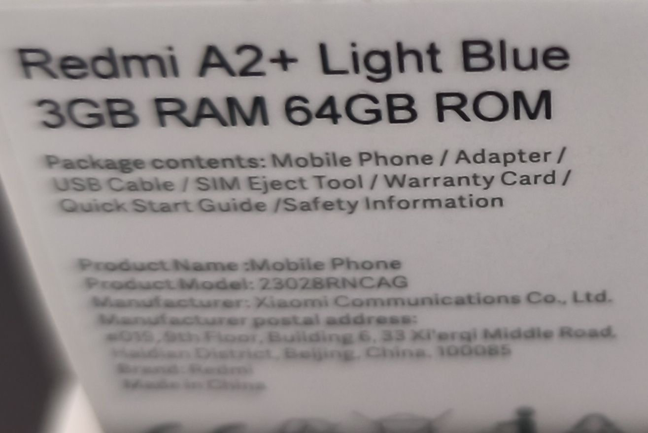 Redmi A2+ como novo