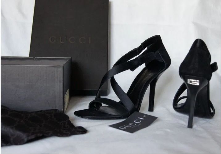 Nowe buty Gucci org. limited h. 11 cm czerwony dywan r. 37,5 vintyge