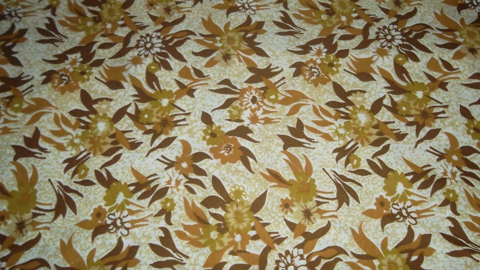 Ткань трикотин отрез - в коричневых и оливковых цветах