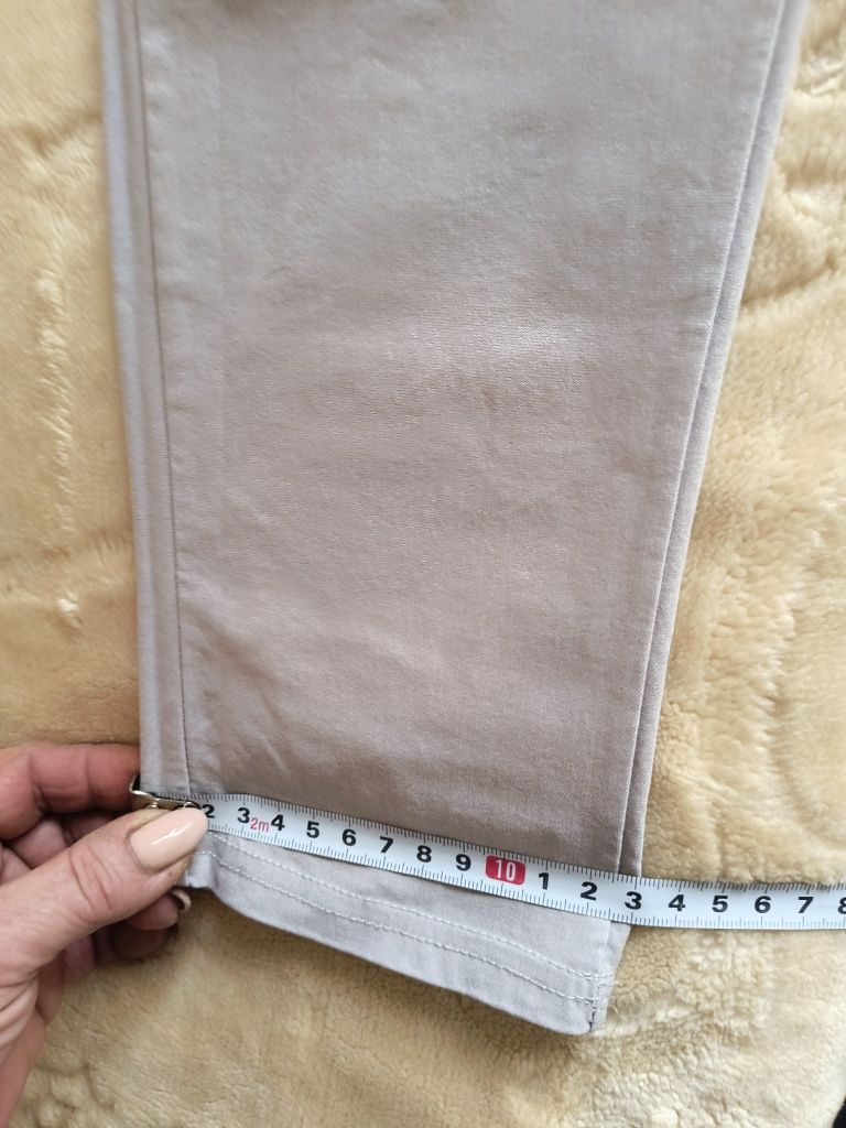 Jasnoszare legginsy z lycrą rozmiar M