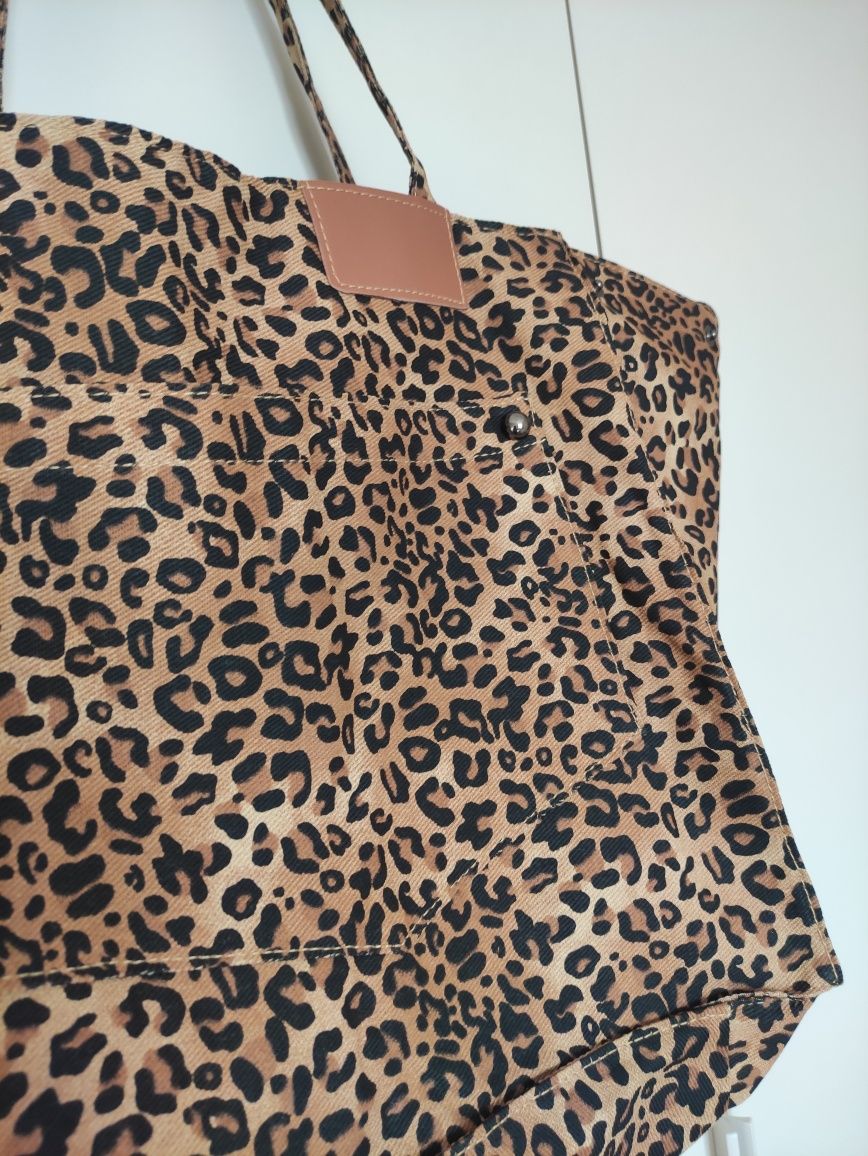 Torba shopper w panterkę