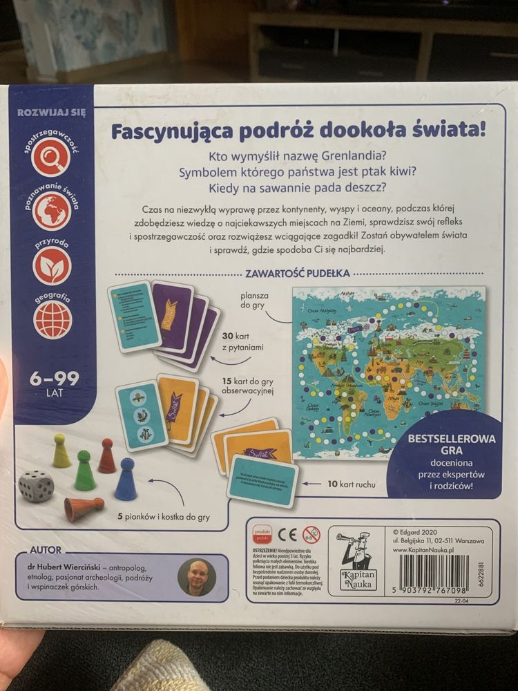 Kapitan Nauka Świat Gra Edukacyjna