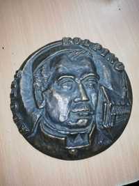 Stary medalion medal Adolph Kolping brąz PRL   S