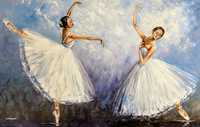 Kowalik - Baletnice 100x70cm obraz olejny baletnica balet taniec