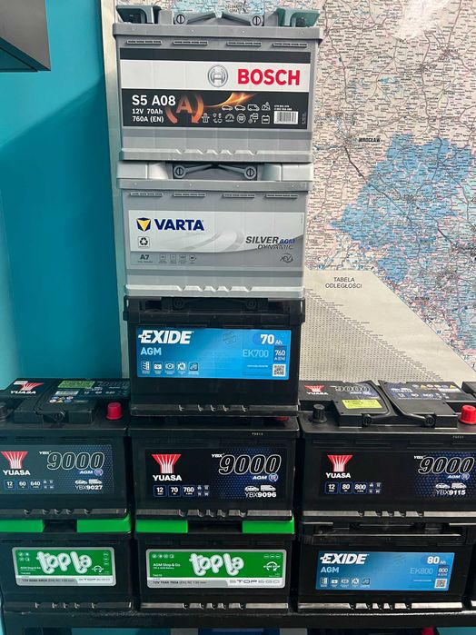 Akumulator 70 ah AGM Start-Stop 12V 760A P+ Gwarancja Radom
