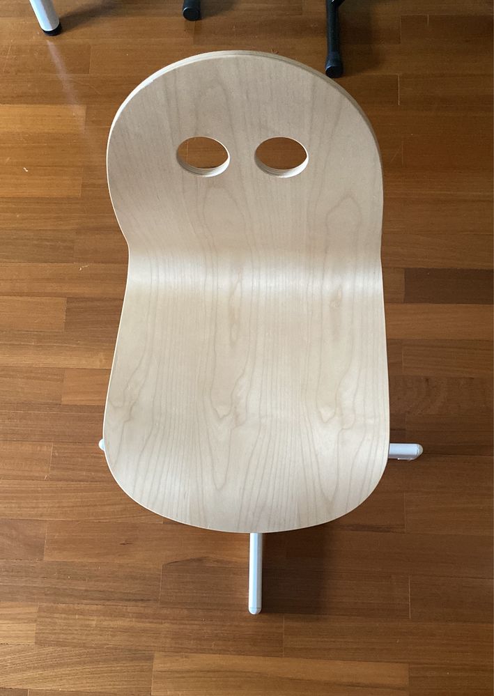 Cadeira para secretária criança, bétula/branco