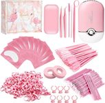 Kit de Extensão de Pestanas Pink Ou Preto com Vários Acessórios
