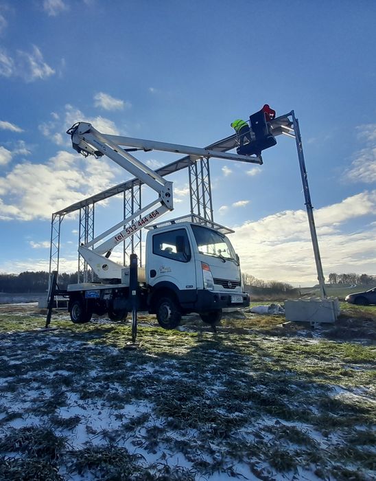Usługi Podnośnik koszowy terenowy 4x4 napędy 35m 20m HDS  zwyżka