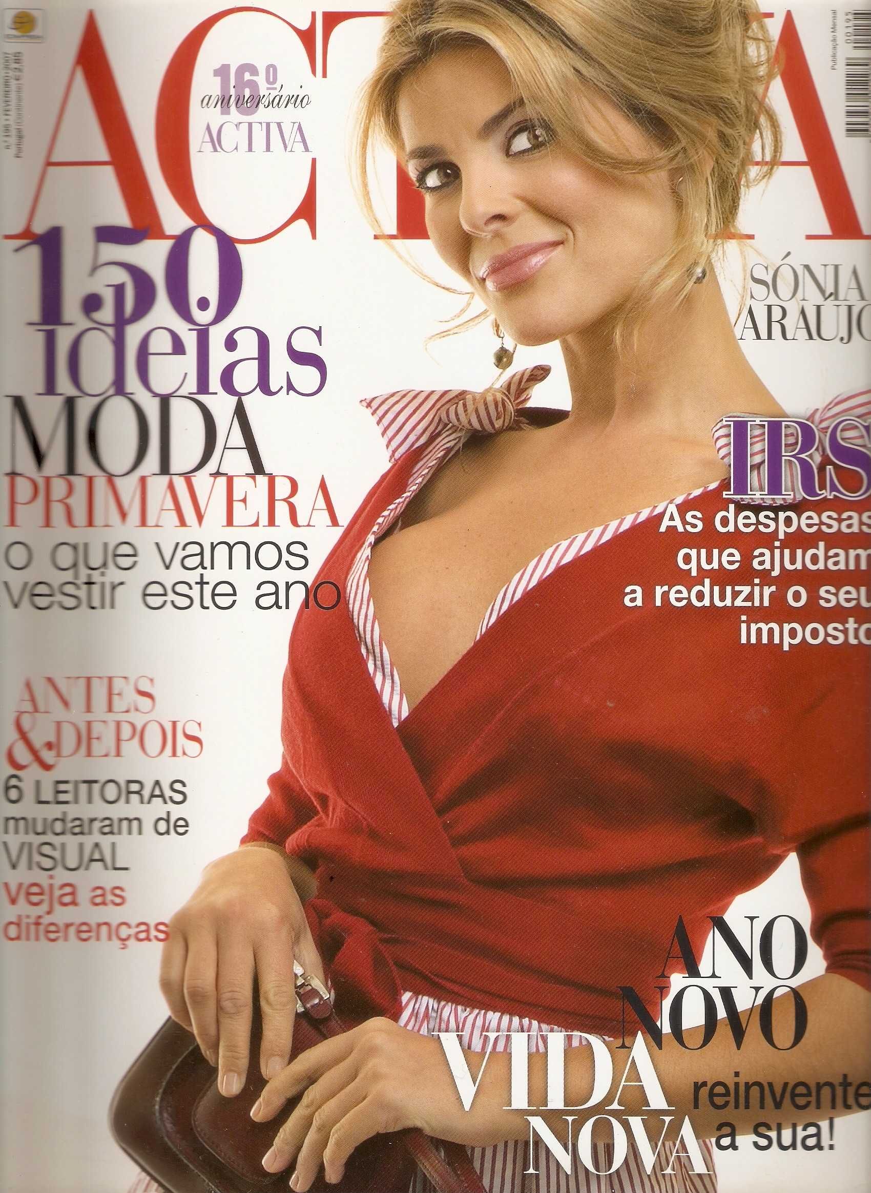Sónia Araújo em capas e revistas desde 2000