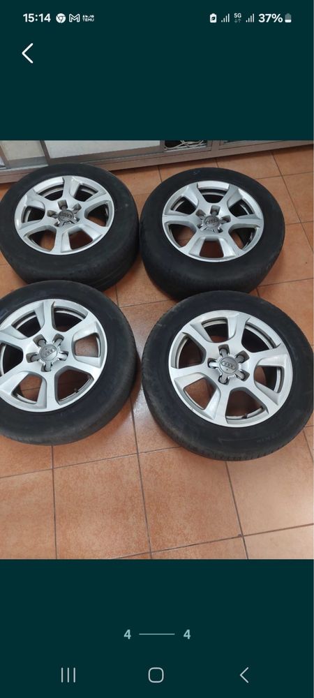 4 Jantes 16" com pneus Audi A4 B8