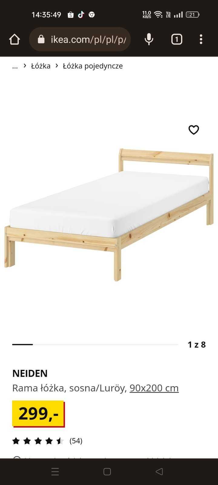 2 Łóżka 90x200 firmy ikea i 1 80x160