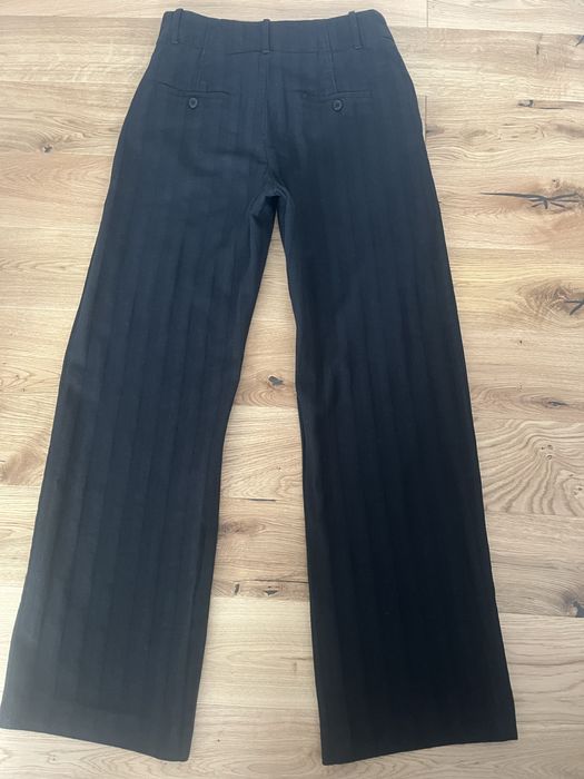 Czarne szerokie spodnie Zara r. 38