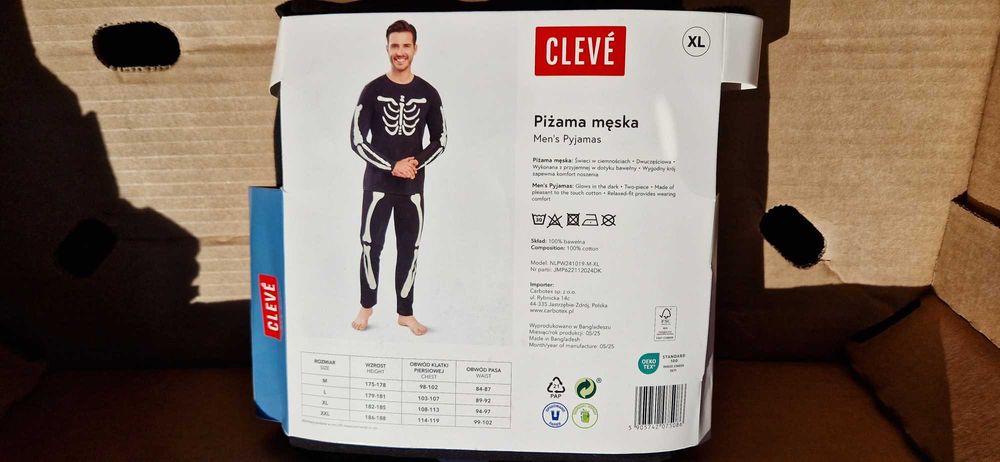 piżama męska rozmiar xl nowa