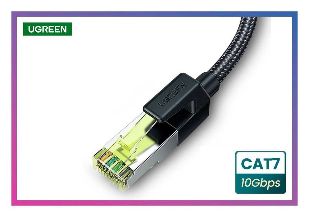 Кабель для роутера cat 7 Ugreen Ethernet патч-корд lan провод 1 / 5 м