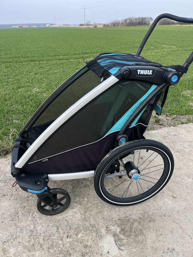 Wozek  dla dzieci rowerowy riksza rowerowa Thule Lite stan bdb