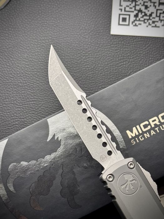 Нож Microtech Ultratech ZBP D/E Apocalyptic Hellhound M390MK