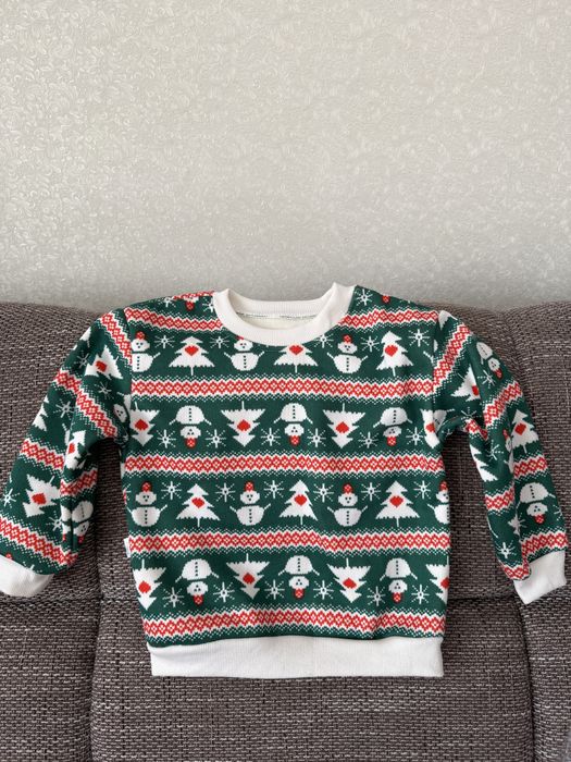 Новорічний светр, розмір 110-116, на 5-6 років