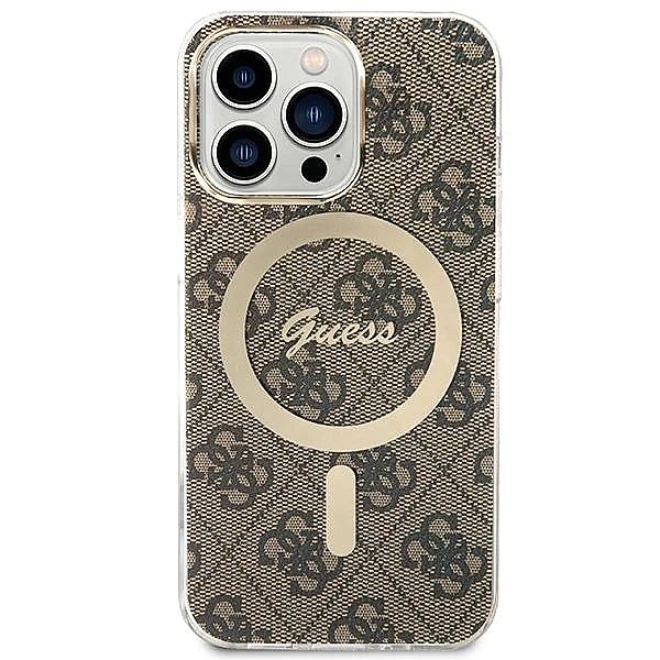 Etui Guess 4G Print MagSafe na iPhone 13 Pro + ładowarka indukcyjna -