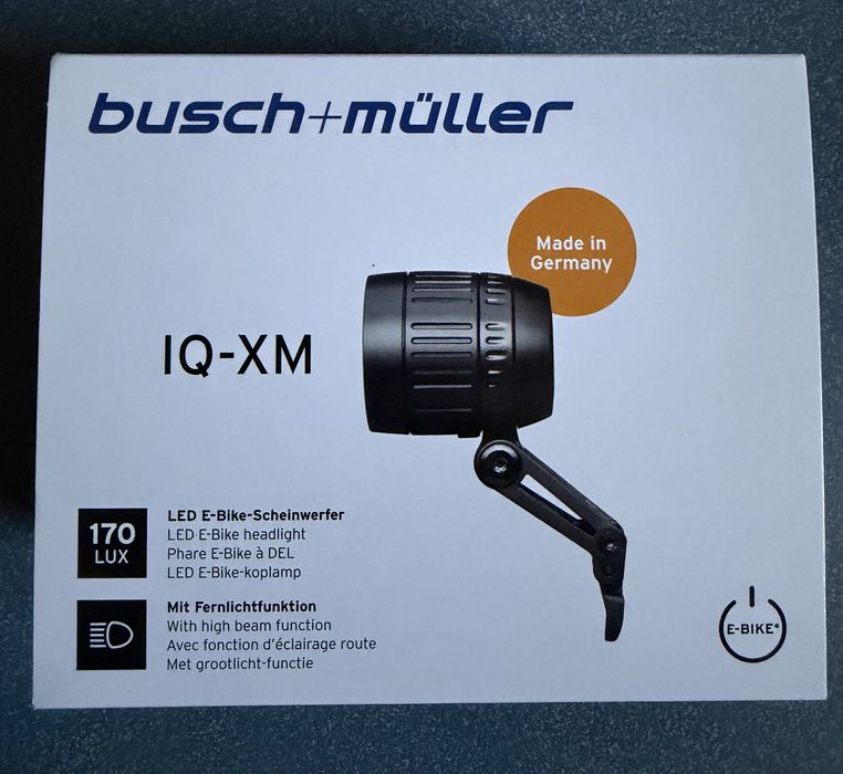 Lampa rowerowa przednia LED Busch + Muller Lumotec IQ-XM 170 LUX