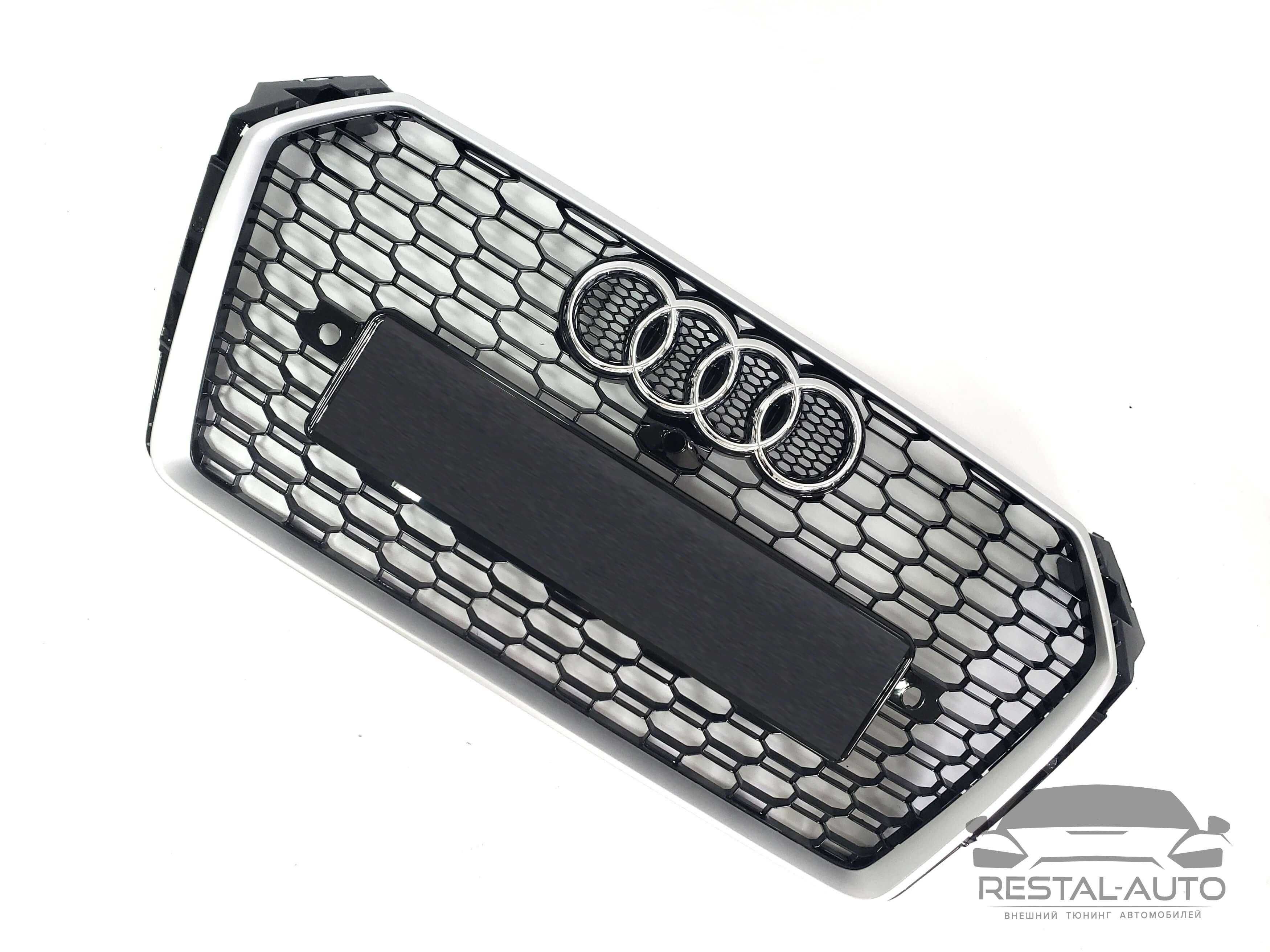 Решетка радиатора в стиле RS на Audi A4 B9 2015-2019 год