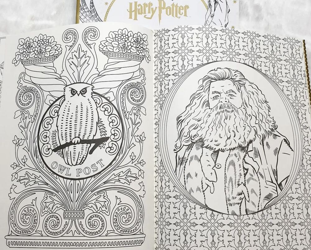 Книга розмальовка антистрес Гаррі Поттер Harry Potter
