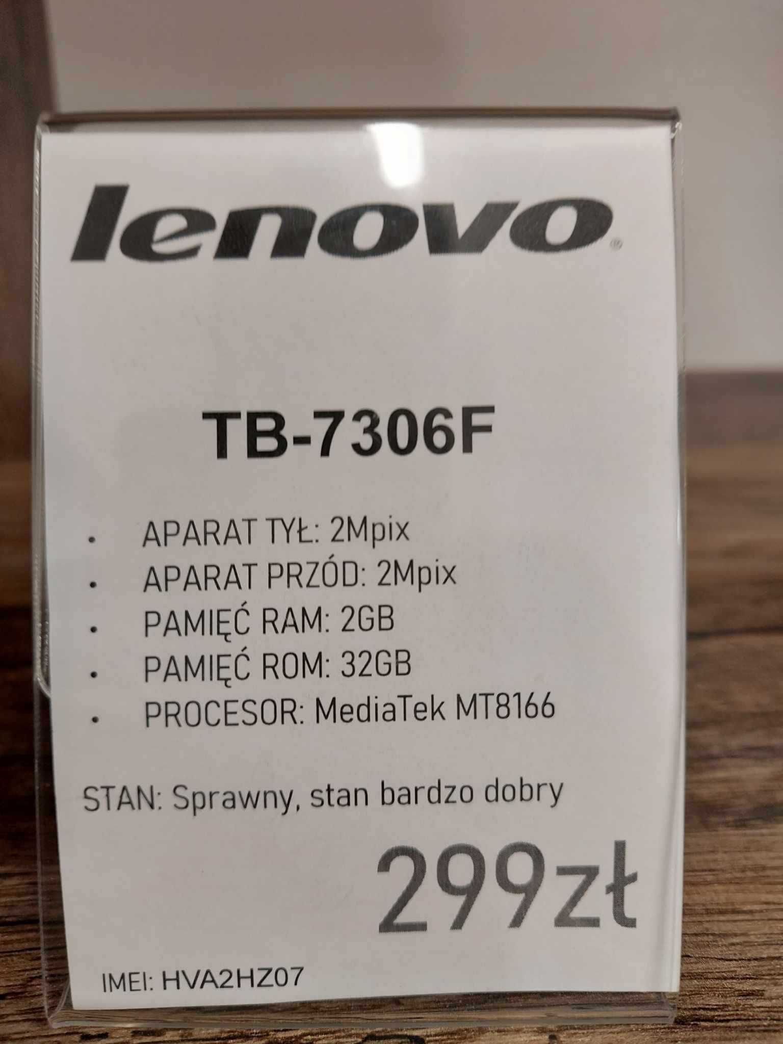 Tablet Lenovo TB-7306F 2/32GB MediaTek szary stan bdb gwarancja