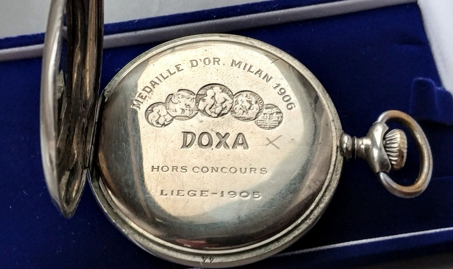 Zegarek kieszonkowy. DOXA. A. Sulikowski. Kraków. Ul. Grodzka.