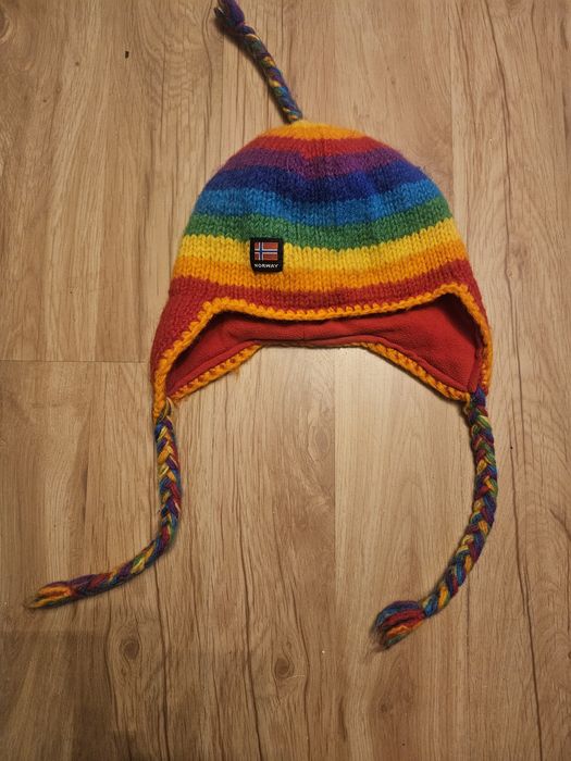 Czapka tęcza multikolor norway