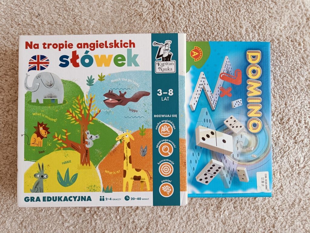 Gry Na tropie angielskich słówek i domino