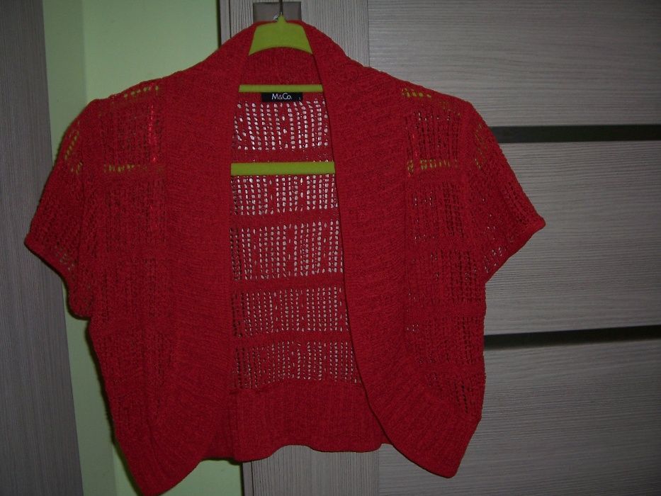 Bolerko, sweterek 42 - 46 (czerwone)