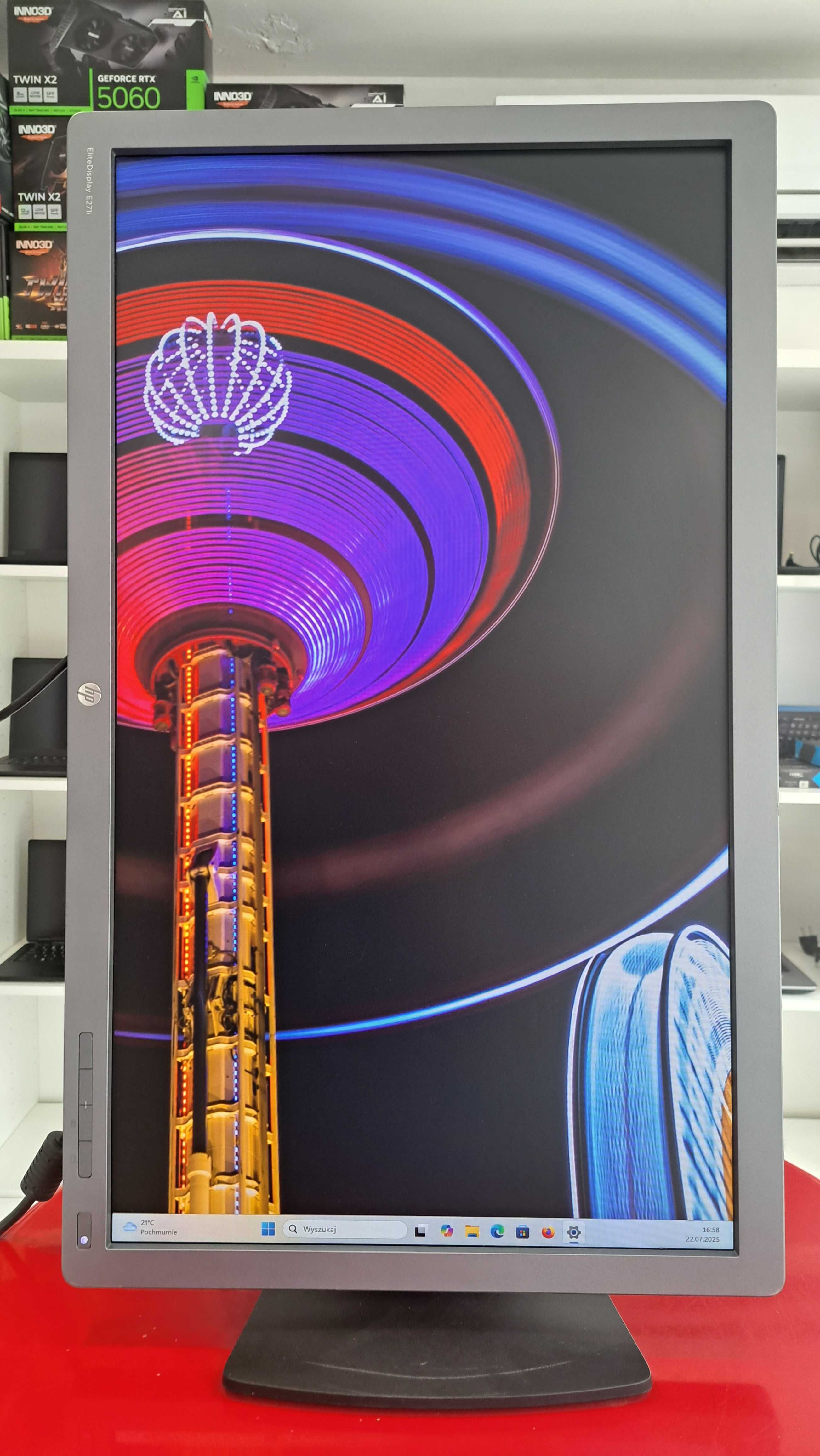 Monitor Poleasingowy HP Elitedisplay 27" FullHD IPS Pivot Faktura