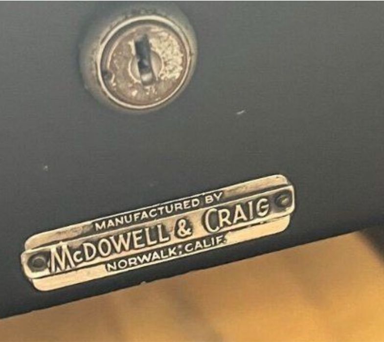 McDowell & Craig Tanker USA California vintage metalowe biurko