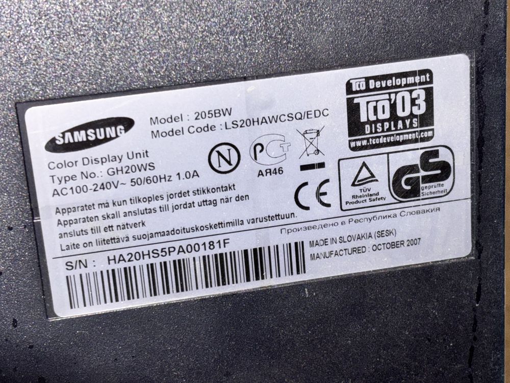 Monitor samsung w pełni  sprawny SYNCMASTER