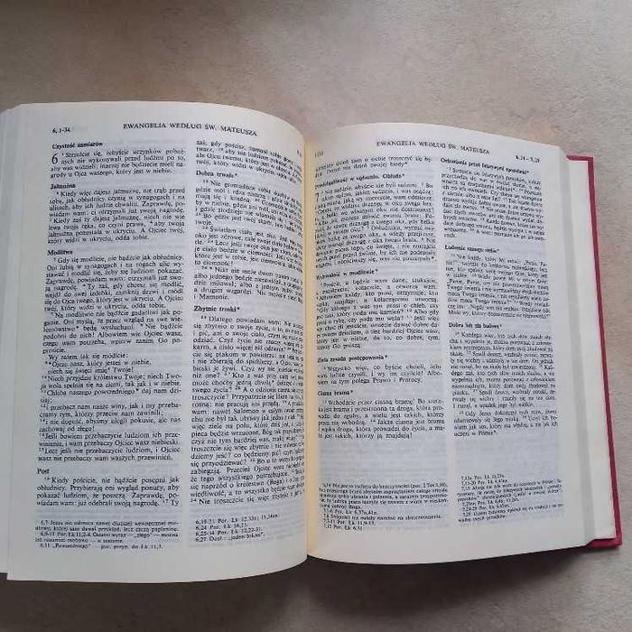 Pismo Święte Biblia Tysiąclecia III wydanie 1990 duży i grubszy format