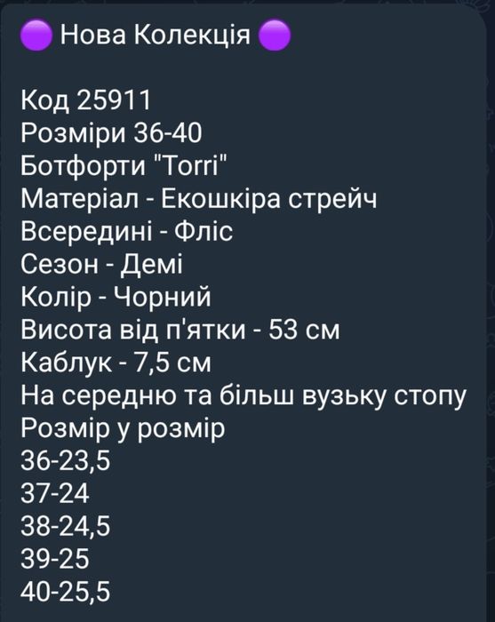 Батфорти жіночі демісизон