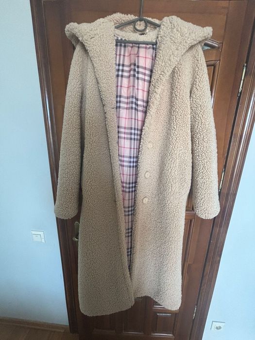 Зимова шуба зі штучного хутра