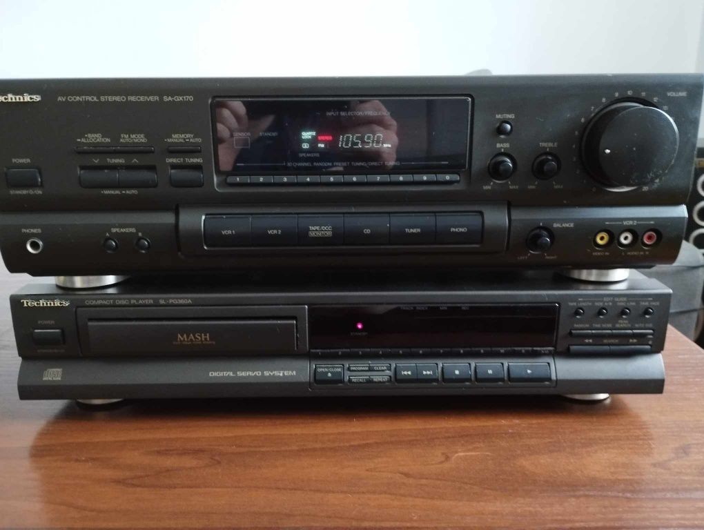 Amplituner Technics sa gx170 i CD Technics slpg360a wzmacniacz altus