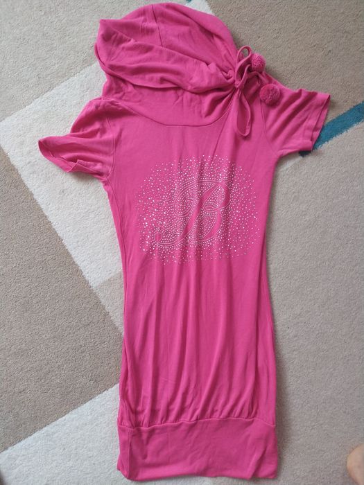 рожеве плаття , туніка , б./у.