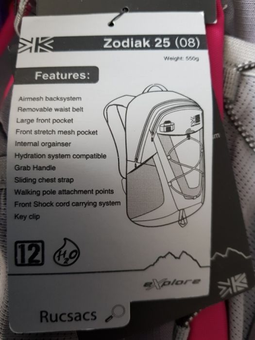 Nowy Plecak Karrimor Zodiak 25.