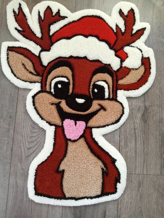 Sprzedam ręcznie robiony dywanik renifer